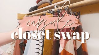 Summer to Fall Closet Switch | Capsule Wardrobe Seasonal Transition