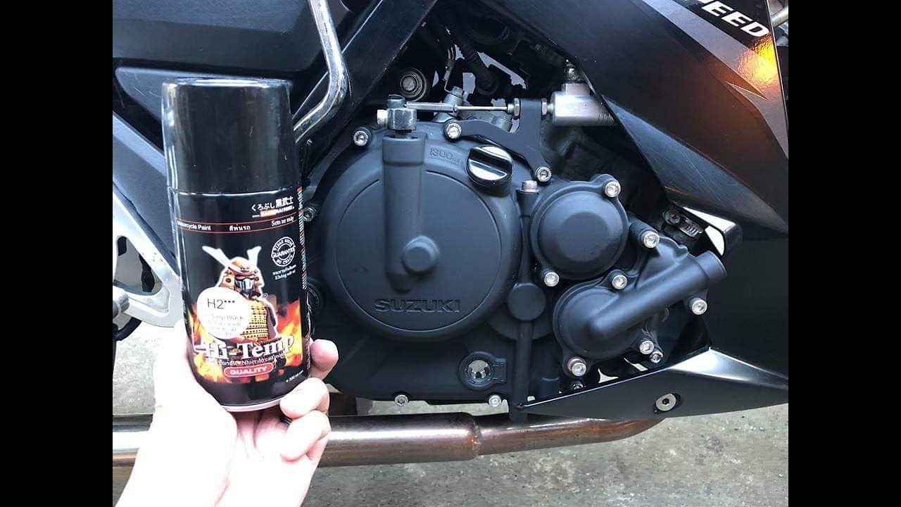 Repainting the crank case of my Suzuki Raider 150 FI YouTube