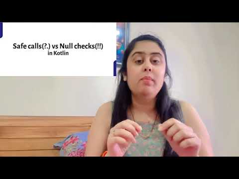 Safe call operator and null check || kotlin interview questions || android interview questions