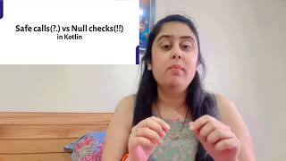 Safe call operator and null check || kotlin interview questions || android interview questions