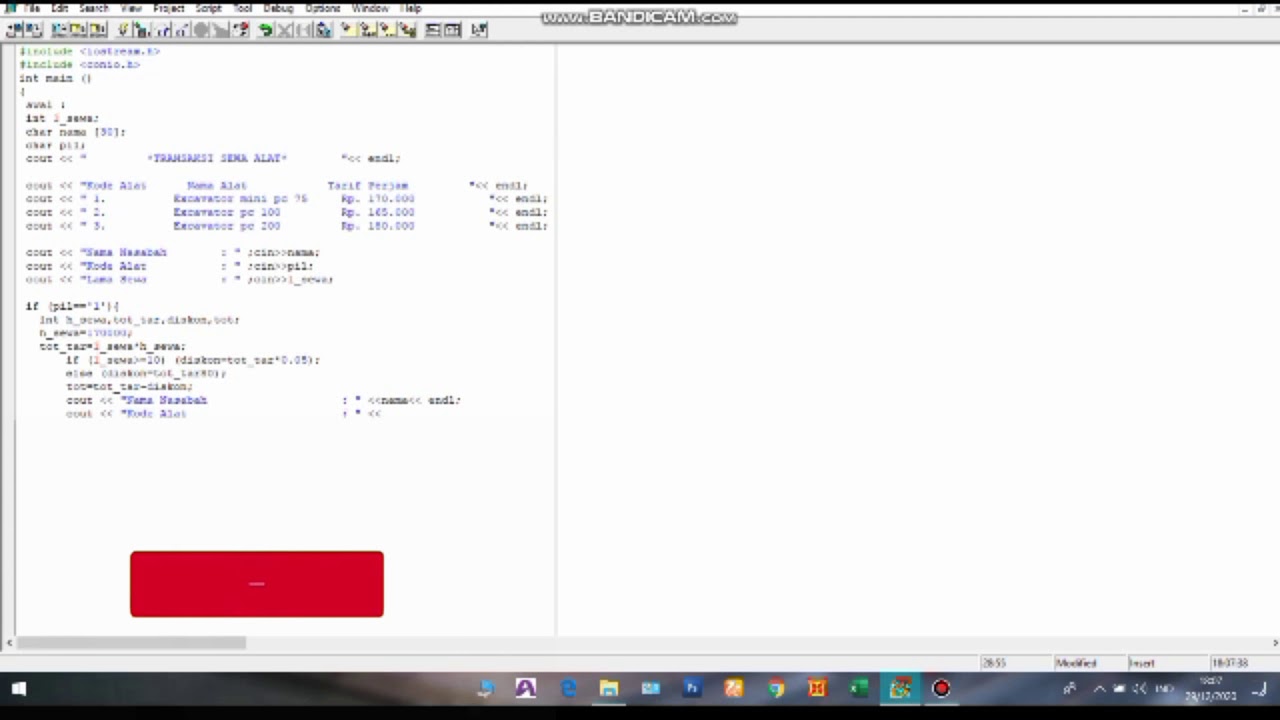 Belajar Cara Membuat Flowchart Beserta Coding C++ Uts Algoritma TI ...