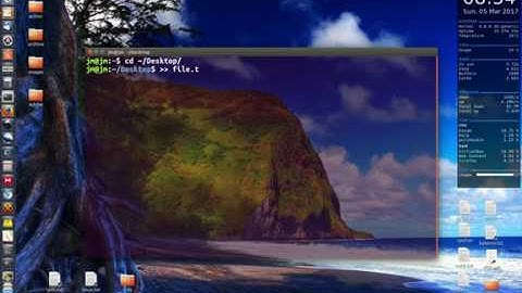 Create a blank text file on your desktop via CLI