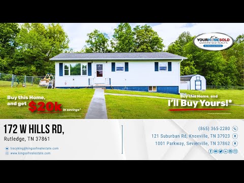172 W Hills Rd, Rutledge, TN home video tour