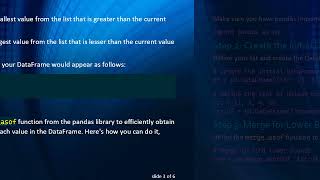 Efficiently Compare Pandas Column with List Values to Derive Upper and Lower Bound Columns