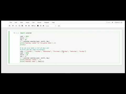 Weekly Calendar by python |  CodeWithDakshi #shorts