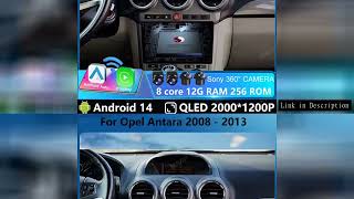 Car Radio Andoird 14 For Opel Antara 2008 - 2013 Gps 5G Wifi 2 Din Multimedia Dvd Wireless Carplay A