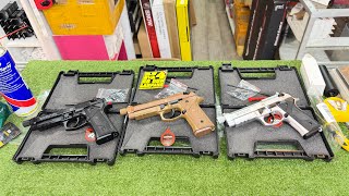 DB 726  BERETTA M9A3 🇨🇳รีวิวทดสอบ  DOUBLE BELLปืนบีบีกันสั้นอัดแก๊สงานคุณภาพดี มี3สี สีดำ,ทราย,เงิน