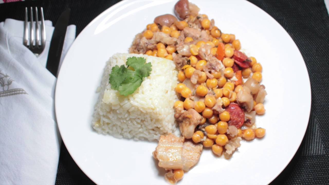 Chispalhada à portuguesa com grão