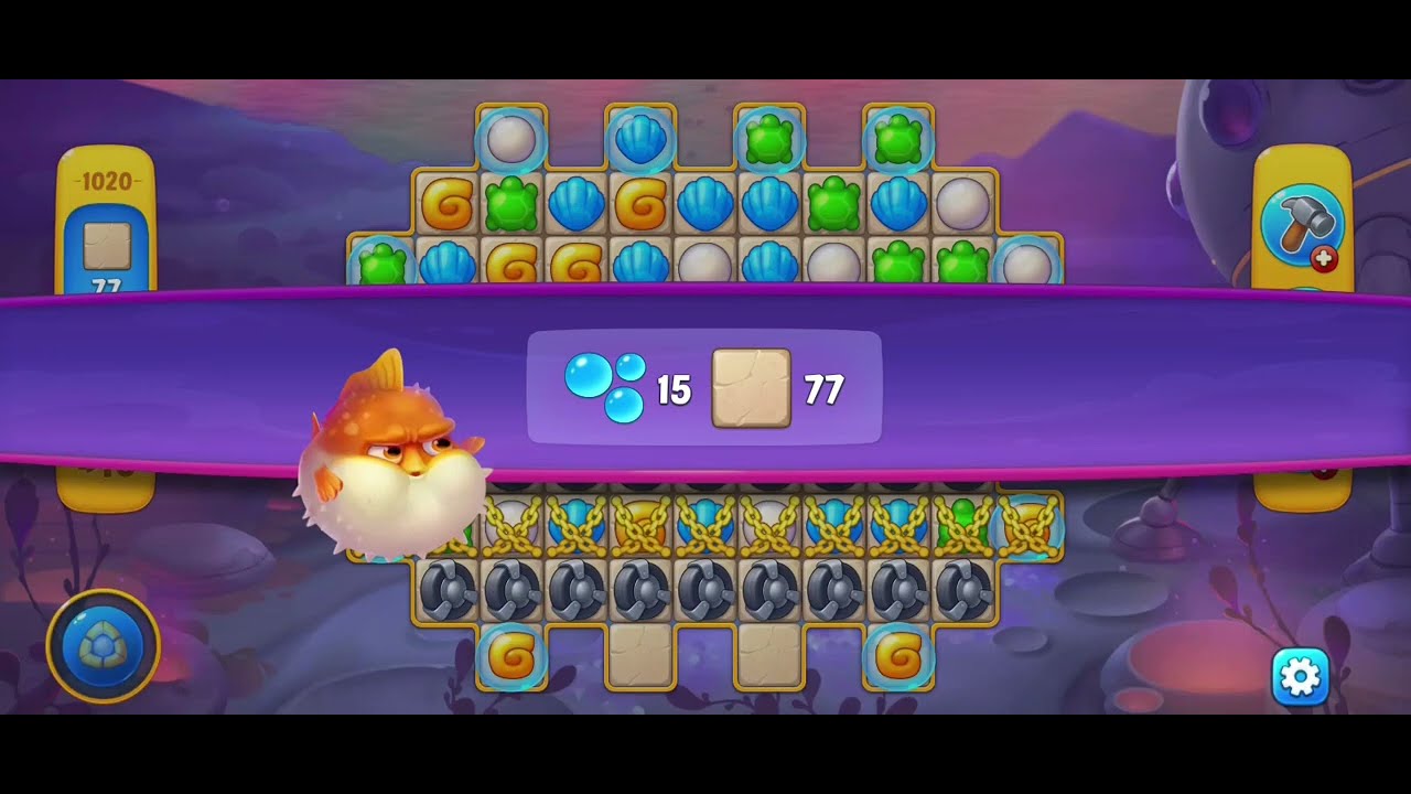 Fishdom gameplay level 1020 fail - YouTube