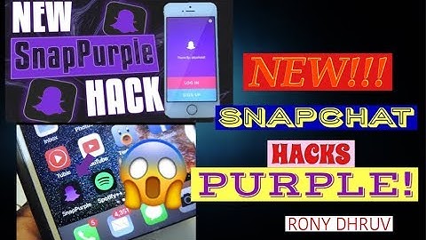 How to Get Purple Snapchat ++  FREE iOS 9 / 10 /11 NO Jailbreak NO Computer