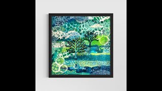 Lets Make This  Better. Acrylic Pour Painting, Flow Art, Fluid Art Technique, Mix Media, Collage