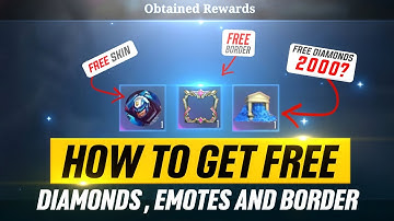 FREE SKINS EMOTE BORDER AND EVEN DIAMONDS ? NEW EVENTS ! DONT MISS OUT.