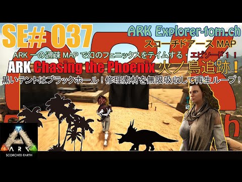 【ARK】SE#037 致命的バグを7年間放置！黒いテントはブラックホール修理素材を無限吸収し続ける修理ループバグ！ワイルドカードの体質がよく分かる放置バグ！[Scorched Earth MAP]