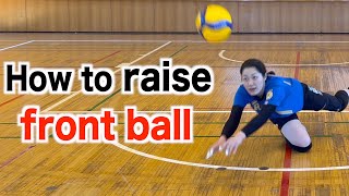 How to raise the front ball【volleyball】