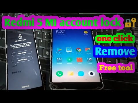 Redmi 5 MI account lock 🔐 remove without box