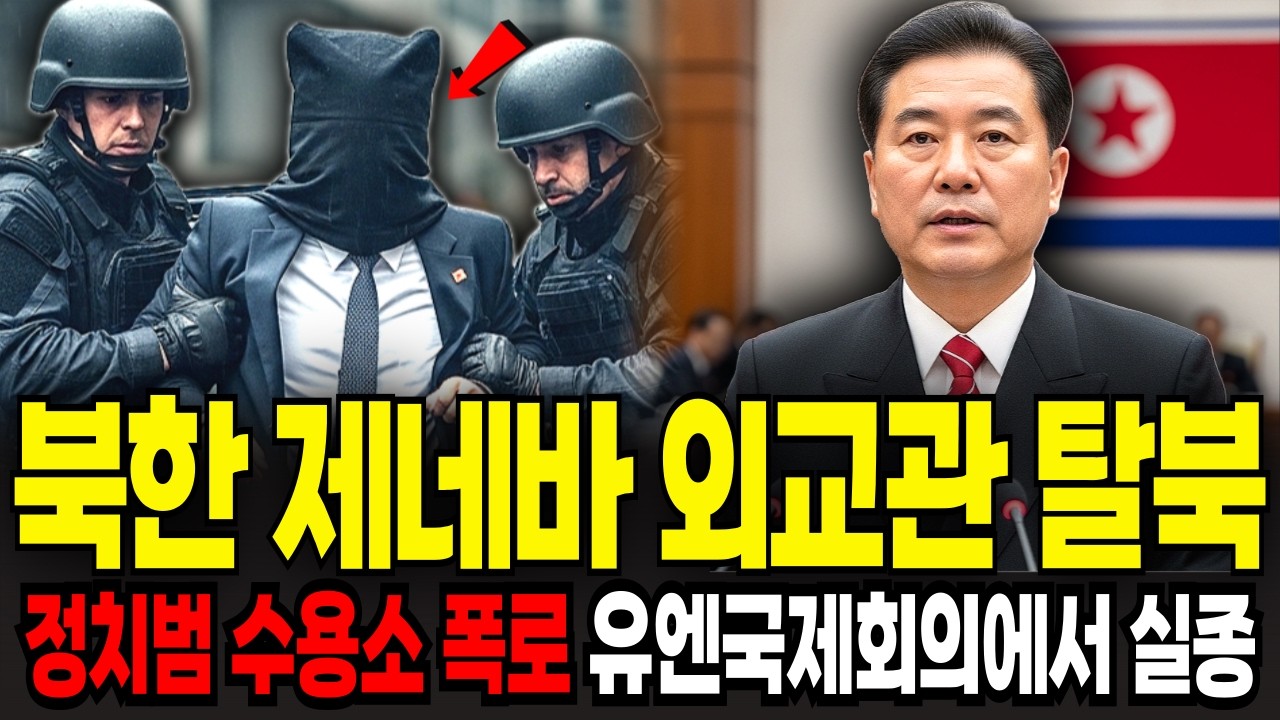 북한 제네바UN 외교관 탈북! 유엔공식회의중 저는 실종됐습니다 I 북한탈북사연