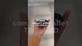 【革財布】ファブリックのお洒落三つ折り財布