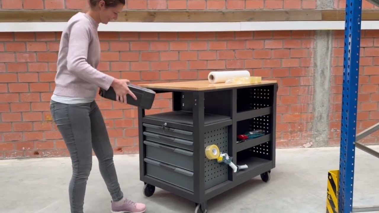 TRUTZHOLM Werkstattwagen Jumbo XXL unbestückt 11 Schubladen Stahl