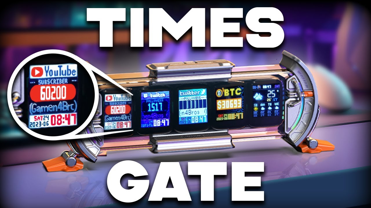 Divoom Times Gate Pixel Art Informative Display