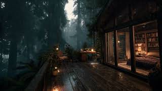 Calm Rain Surrounding The Forest Cabin   Slow Down And Sleep Well
