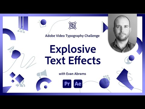 Blast in 3d text | Video Typography Challenge