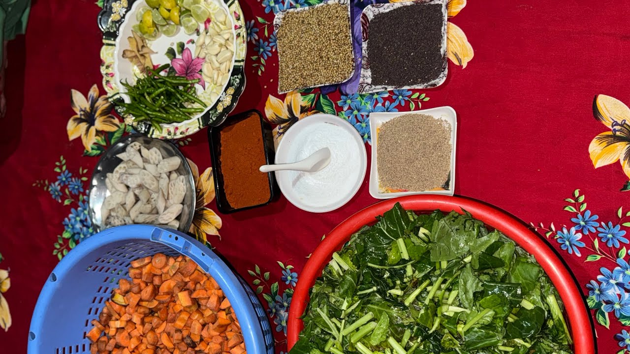 Рецепт кашмирского ачара || маринованные овощи || В аутентичном кашмирском стиле @Kashmiri-foodvlogs