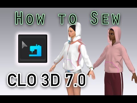 How to Sew in CLO 3D - YouTube