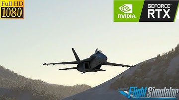 *PURE COCKPIT SOUND* - "A LOW LEVEL DAY" - MSFS2020 F18 LOW LEVEL TRAINING - G