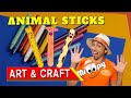 Easy craft for kids | Art and Craft Animal Sticks with Mr Oopy | 5 Minute Crafts