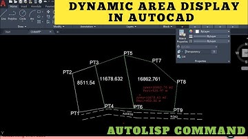 Dynamic Area Display on AutoCad by lisp || #autocad #autolisp