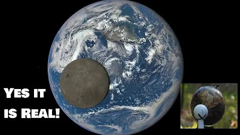IT'S REAL! Moon transit photo in front of Earth by DSCOVR/EPIC