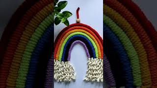 Macrame Rainbow.#youtubeshorts#shorts#macrame#store#smallbusiness#DIY#rainbow#handmade#kidsroomdecor