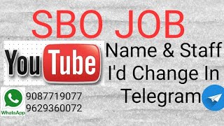How To Add Name & Staff I'd In Telegram||@SBO JOBS||Call.9087719077_9629360072 screenshot 3