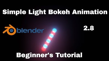 Blender 2.8 | Simple Light Bokeh Circular Animation | Beginner