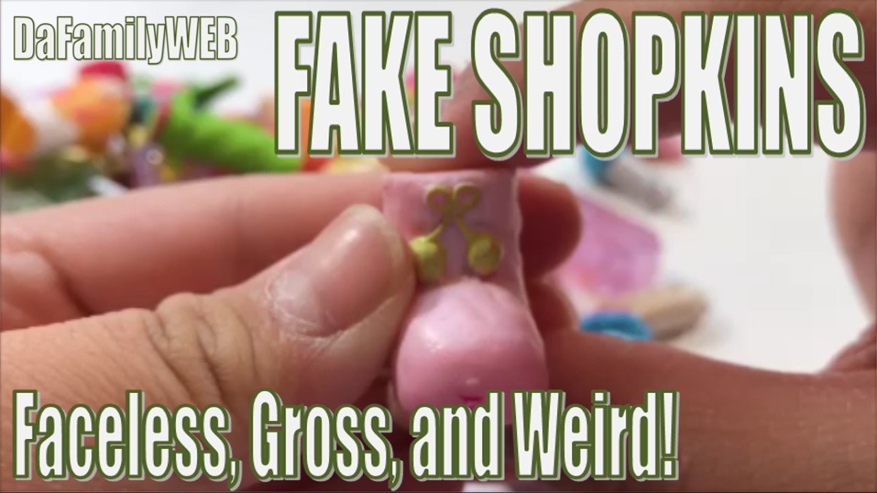 Fake Shopkins!!!  Shopkins with No Face!  Gross Shopkins!  Weird Shopkins!  NOT REAL!