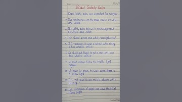 Road safety Rules #youtube #essay #shorts #roadsafety #english