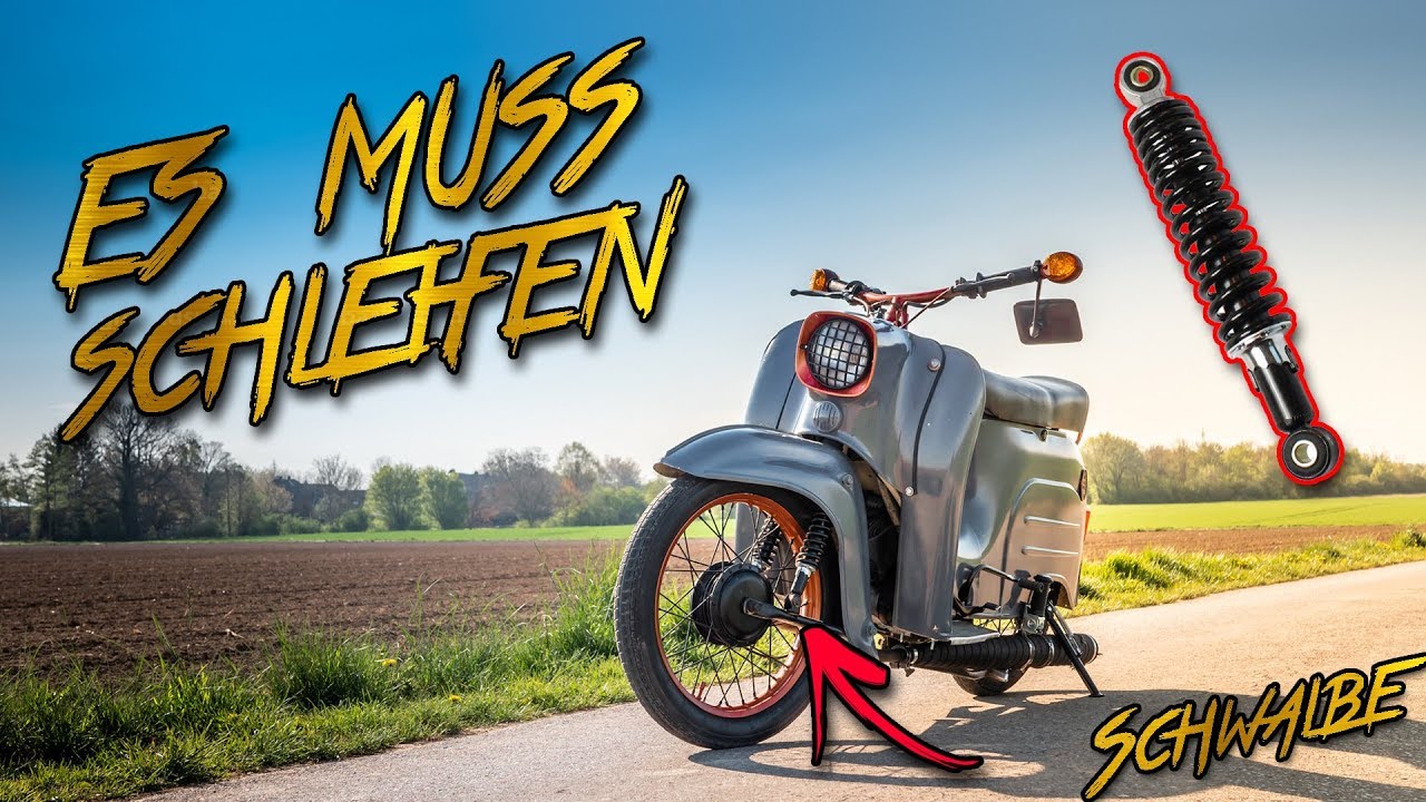 DDR Moped tiefer legen | Simson Schwalbe| Flyoff Garage