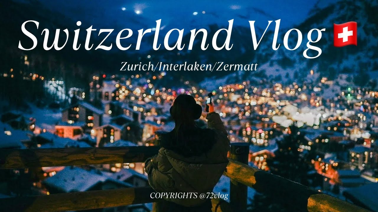 【Switzerland】圧巻のマッターホルンとアルプスの大自然🏔️感動のスイス旅行🇨🇭ヨーロッパ/ツェルマット