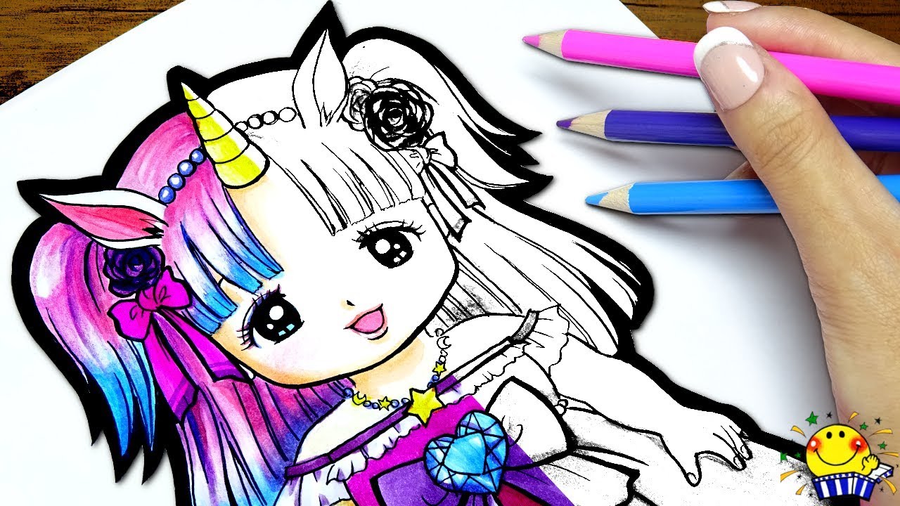 メルちゃんを本気でぬり絵 お絵かきと美容室で夢かわユニコーンにリカちゃんとみかんちゃんがパプリカの替え歌でお姫様に大変身着せ替え たまごmammy Youtube