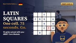 dMAT Latin Squares — All tricks with 10 Grids Solved In Your Head | Part 3 of 4