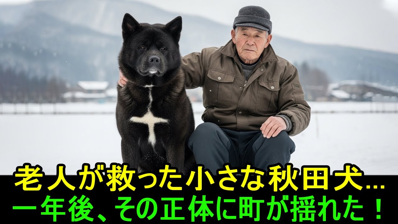 老人が救ったのは一匹の秋田犬の子犬だけ…一年後、その正体に町が凍りついた！