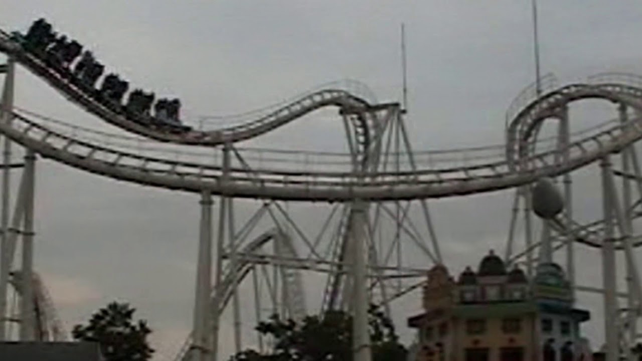 Fujin Rajin Roller Coaster expoland Japan YouTube