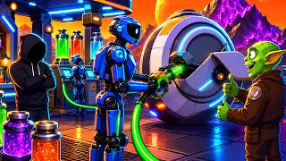 I Hired Robots & Opened A Gas Station At My Alien Market