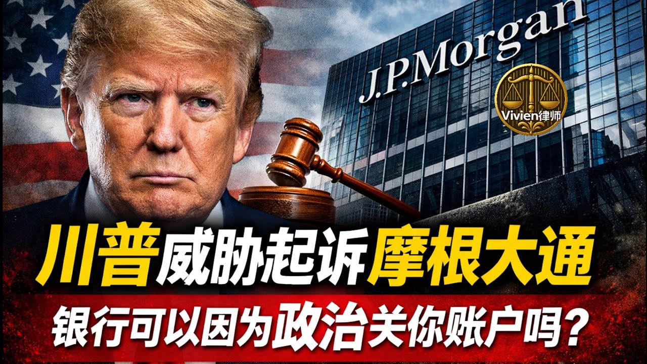 川普威胁起诉摩根大通的真正原因：银行是否可以因为政治立场关闭个人账户？从川普到普通人的政治渗透风险- Vivien律师