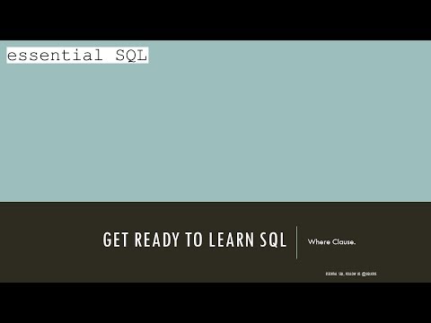 Learning SQL Tutorial - Part 9 -- Where Clause -- Range and Membership Conditions | Essential SQL