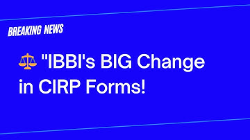 "Revised CIRP Forms Framework 2025: | IBBI Notification" effective June 1st, 2025.