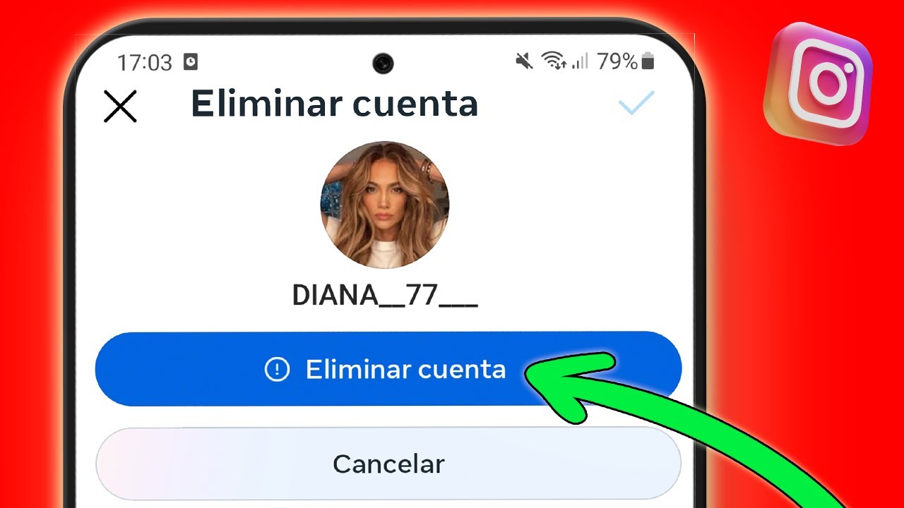 Cómo ELIMINAR CUENTA DE INSTAGRAM 2024