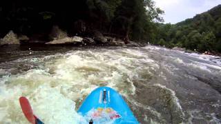 Pigeon River, TN - Lost Guide Rapid (III+) With Beta Annotation for River Left Line