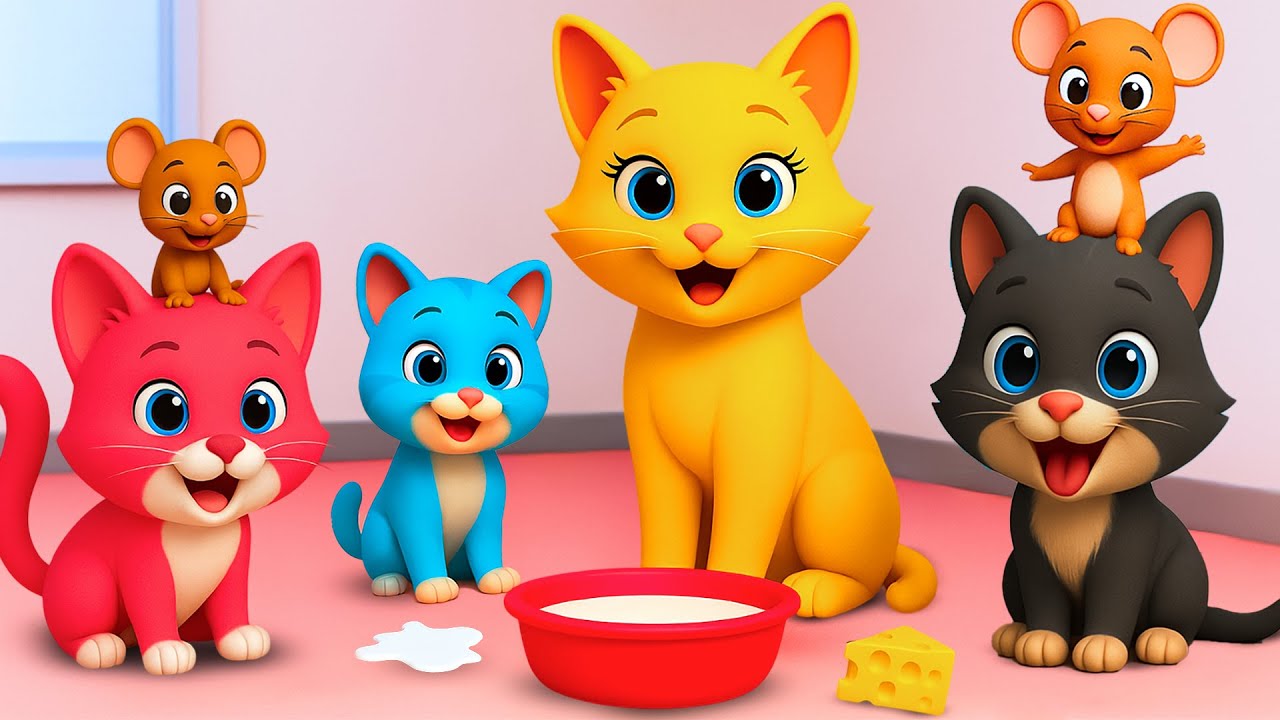 Billi ke Bache | Cat Cartoon | Cat Meowing | Cat | Kittens | Cat Videos ...