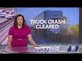 Tractor-trailer crashes on I-295 in South Portland trying to avoid deer, causing highway shutdown
